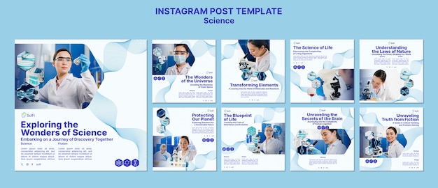 PSD science template design