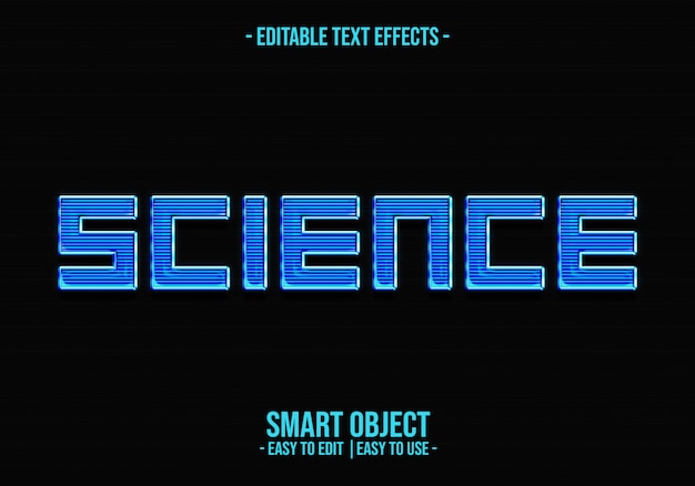 Science text style effect