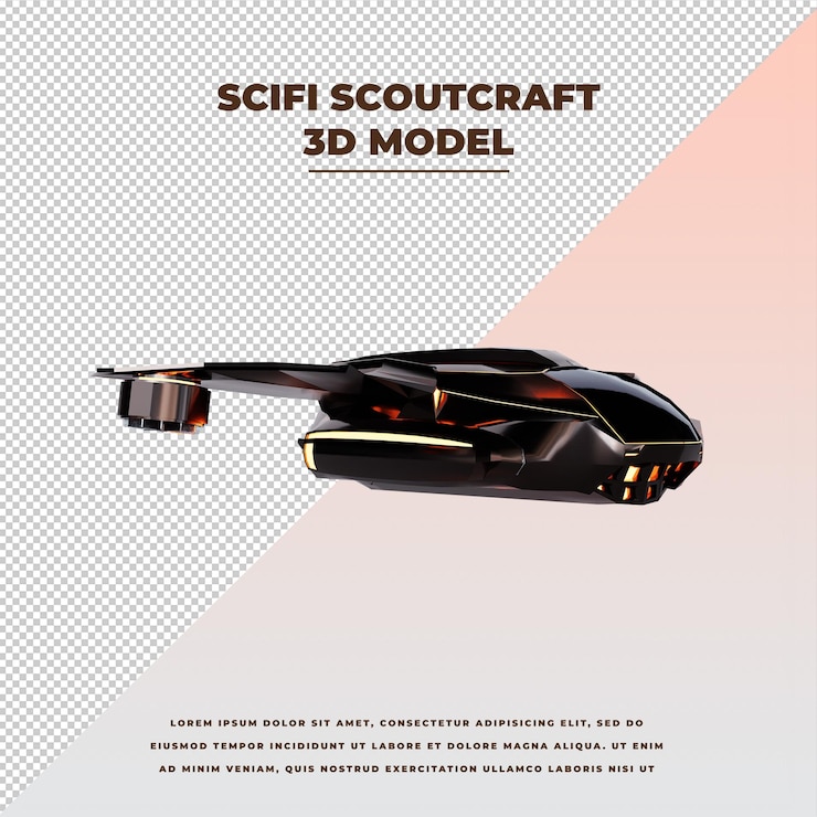 PSD scifi scoutcraft