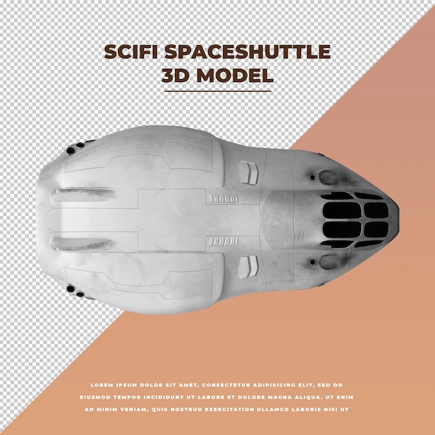 PSD scifi spaceshuttle