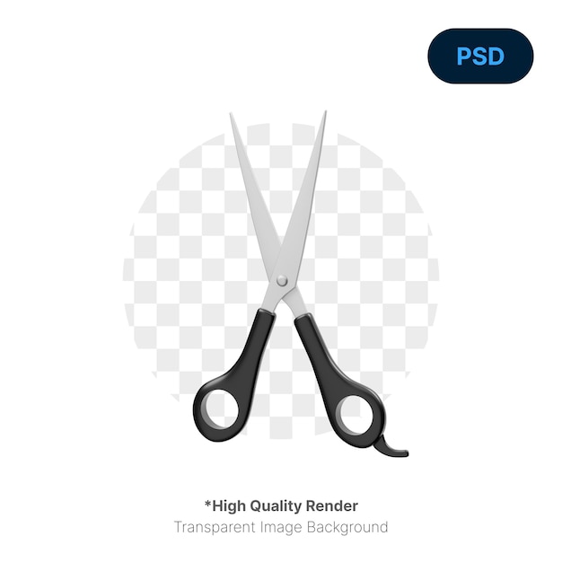 Scissors 3d icon premium psd