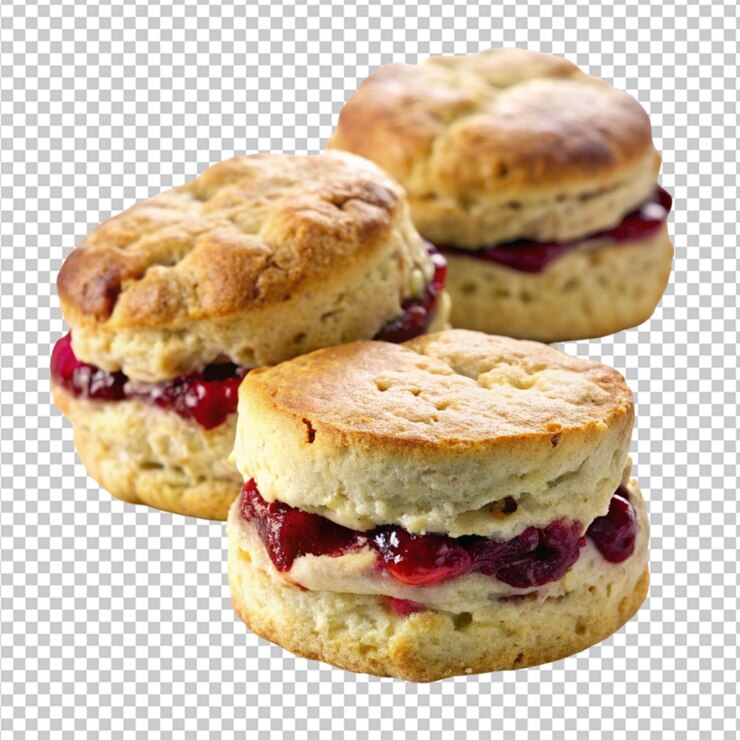 PSD scones on transparent background