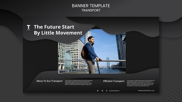 image slider website template free download PSD scooter banner template