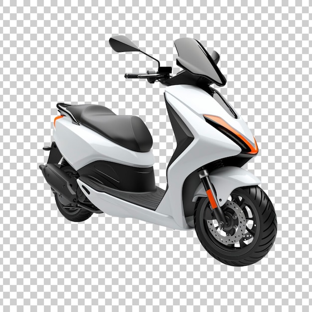 PSD scooter isolated on a transparent background