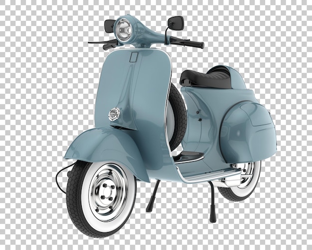Scooter on transparent background. 3d rendering - illustration