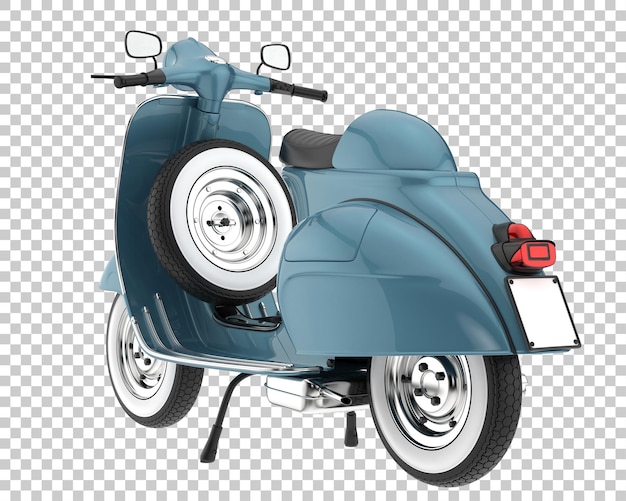 Scooter on transparent background. 3d rendering - illustration