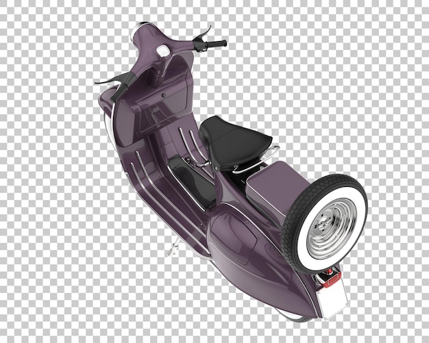 PSD 透明な背景にスクーター。 3 d レンダリング - イラスト
