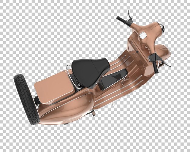 PSD scooter op transparante achtergrond. 3d-rendering - illustratie