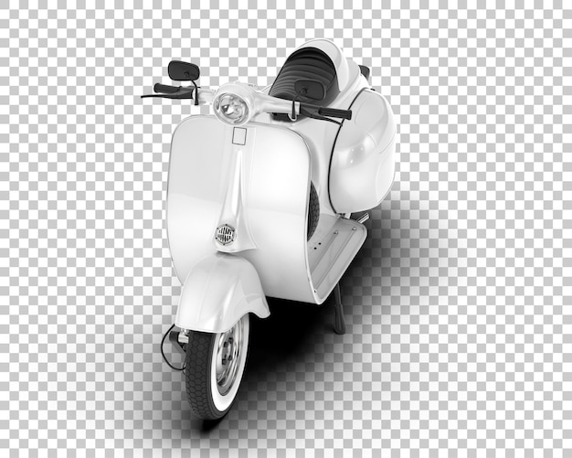 PSD scooter op transparante achtergrond 3d-rendering illustratie