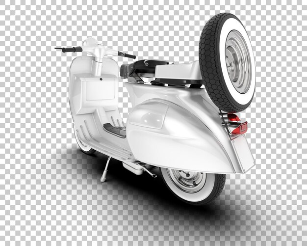 PSD scooter op transparante achtergrond 3d-rendering illustratie