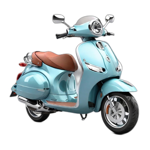 Psd di scooter su sfondo bianco