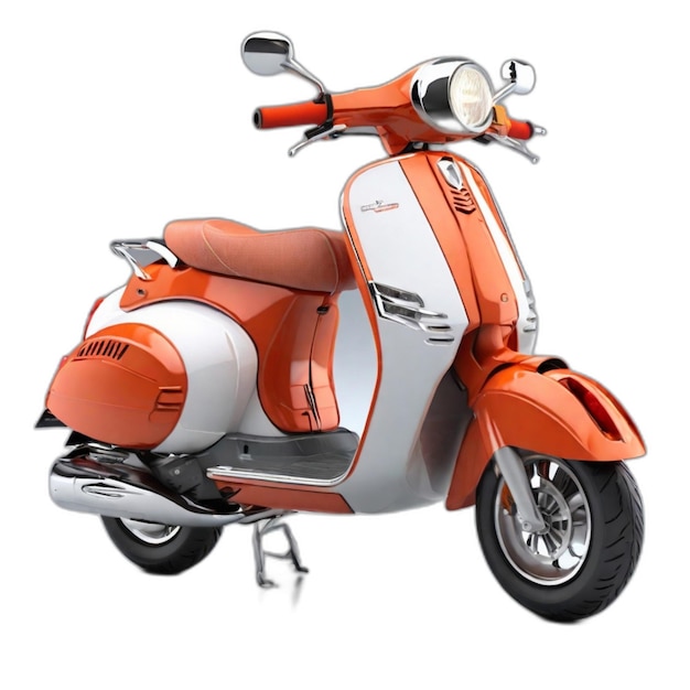 Scooter psd on a white background