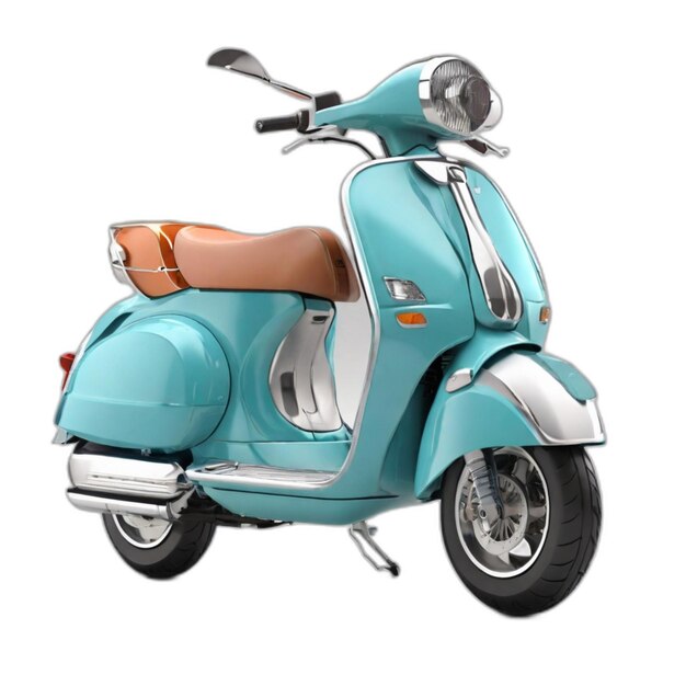 Scooter psd on a white background