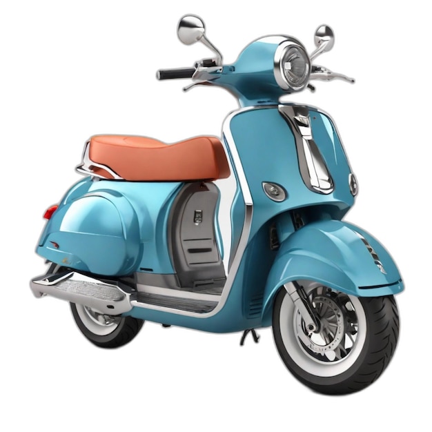 PSD psd di scooter su sfondo bianco