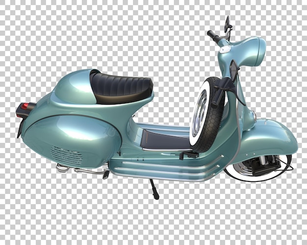 Scooter su sfondo trasparente. rendering 3d - illustrazione