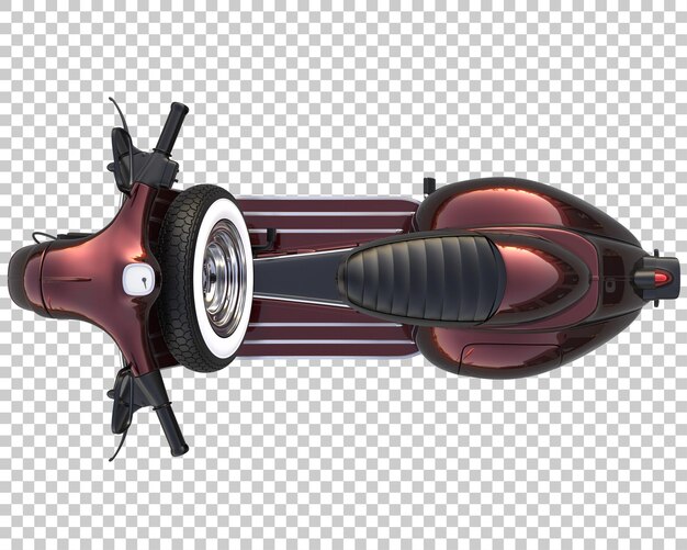 PSD scooter on transparent background. 3d rendering - illustration