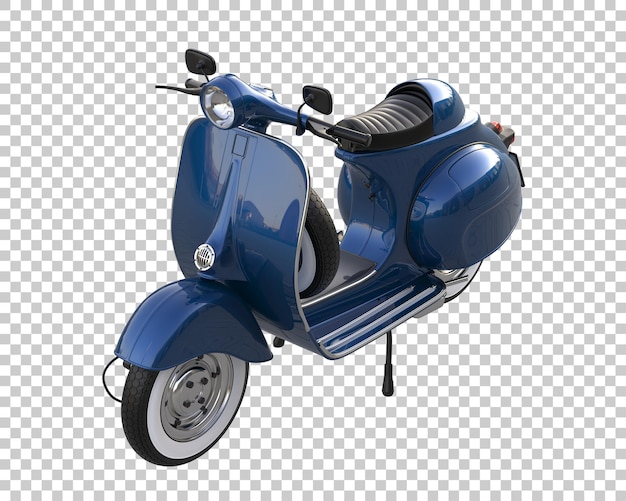 透明背景上的滑板车 3D 渲染 - 插图