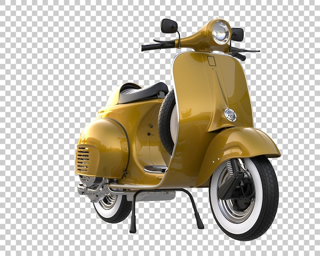 Scooter on transparent background. 3d rendering - illustration