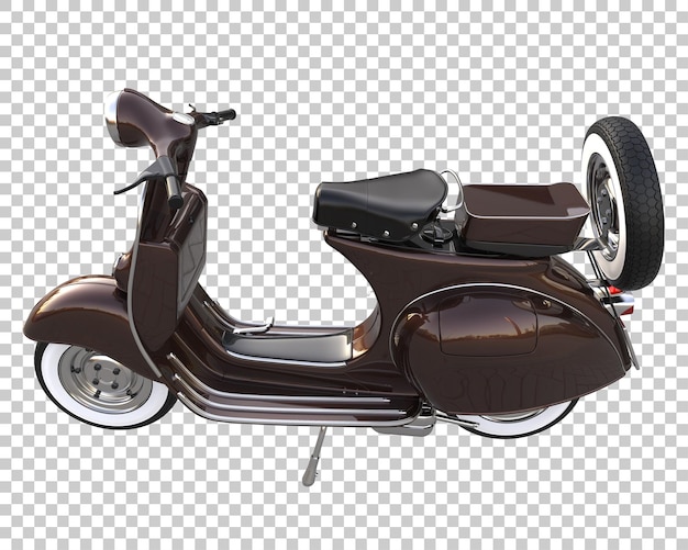 PSD scooter on transparent background. 3d rendering - illustration