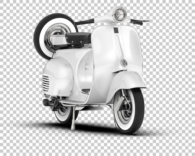 Scooter su sfondo trasparente 3d rendering illustrazione