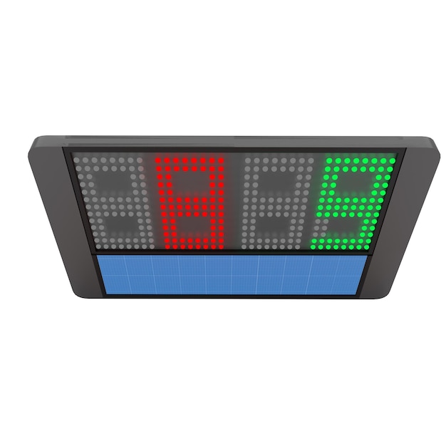 PSD scoreboard front side