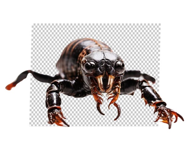 PSD a scorpions on white background