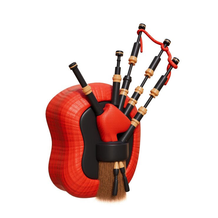 PSD scotland 3d illustration