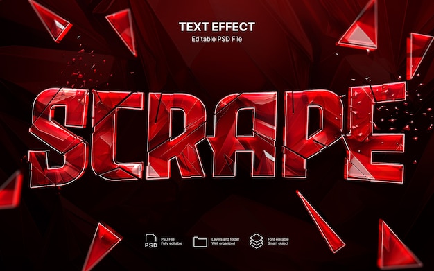 Scrape  text effect
