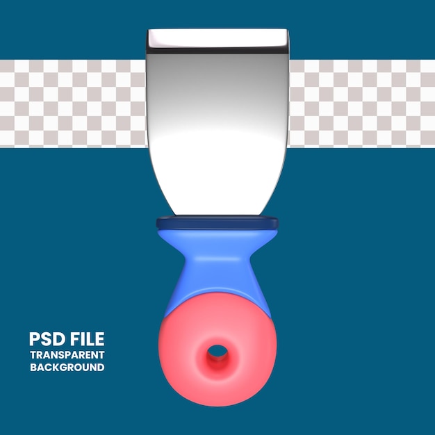 PSD scraper 3d illustration icon