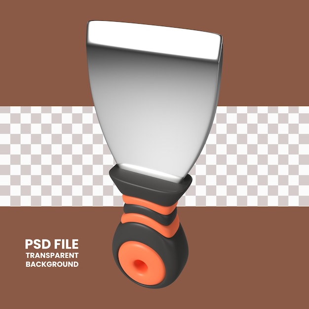 PSD scraper 3d illustration icon