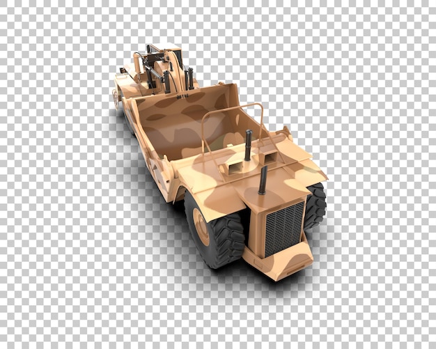 PSD scraper isolated on background 3d rendering illustration
