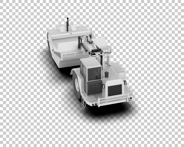 PSD scraper isolated on background 3d rendering illustration