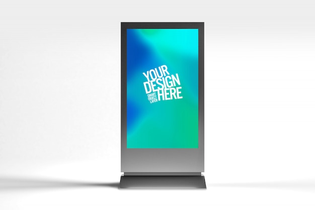 Screen advertisement display mock up