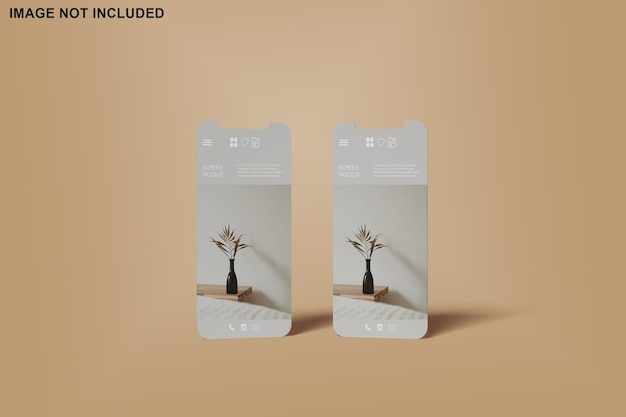 Mockup del telefono dello schermo