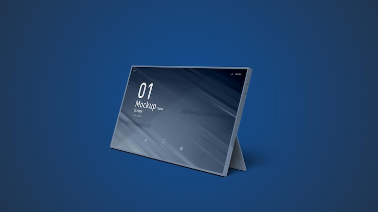PSD screen psd mockup van de tablet