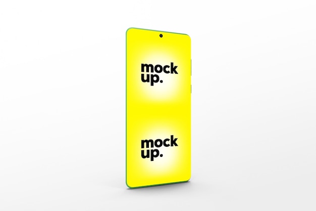 Screen smartphone mockup template psd front view