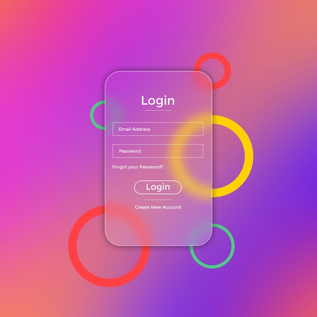 a screen with the word log on it