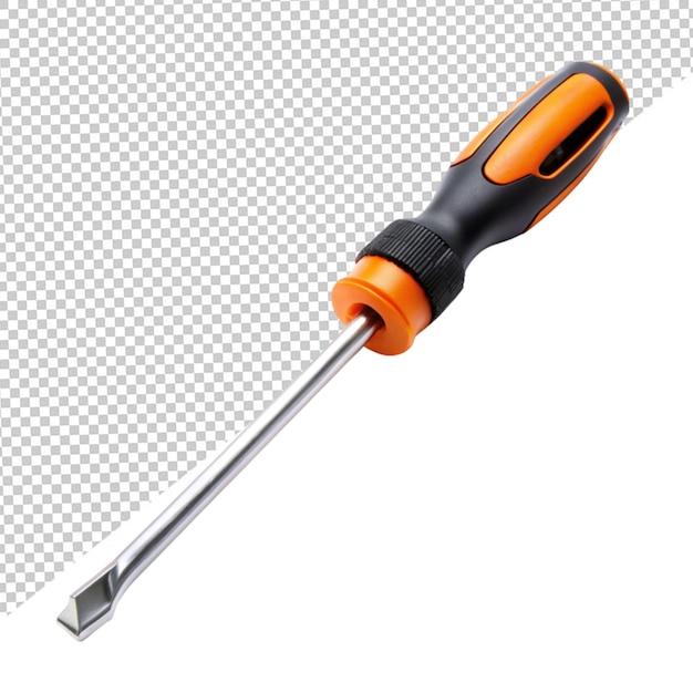 PSD screw driver on transparent background