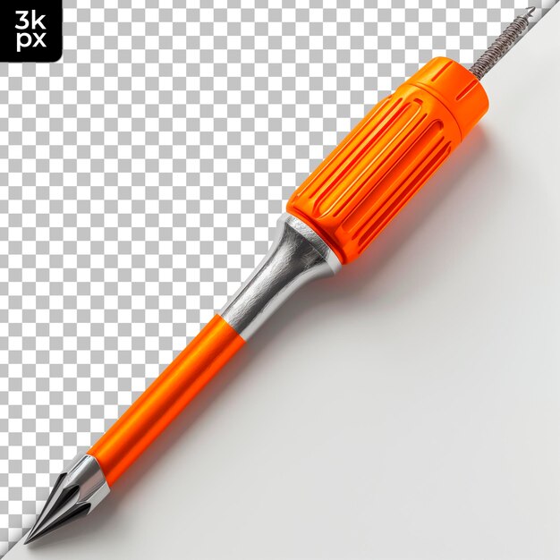 PSD screwdriver isolated on transparent background