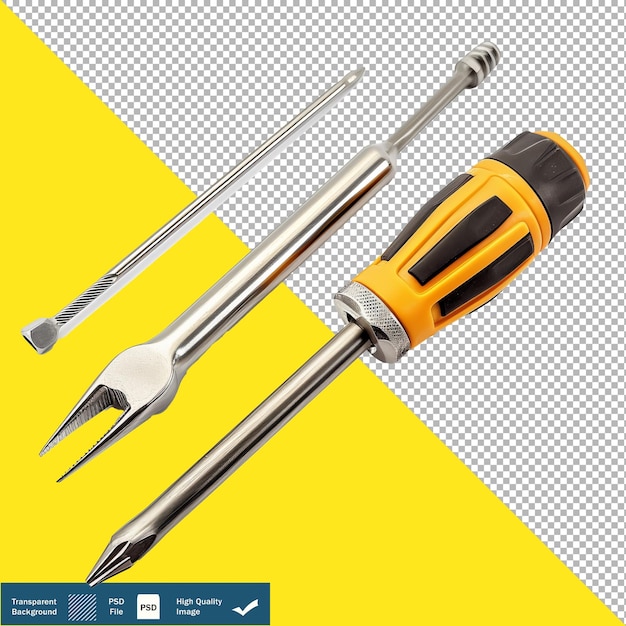 PSD a screwdriver set on a white background transparent background png psd