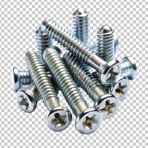 PSD screws transparent background