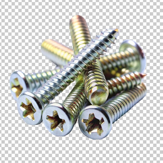 PSD screws transparent background