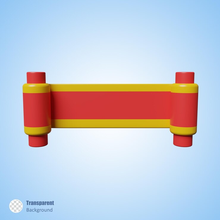 PSD a scroll in 3d render design