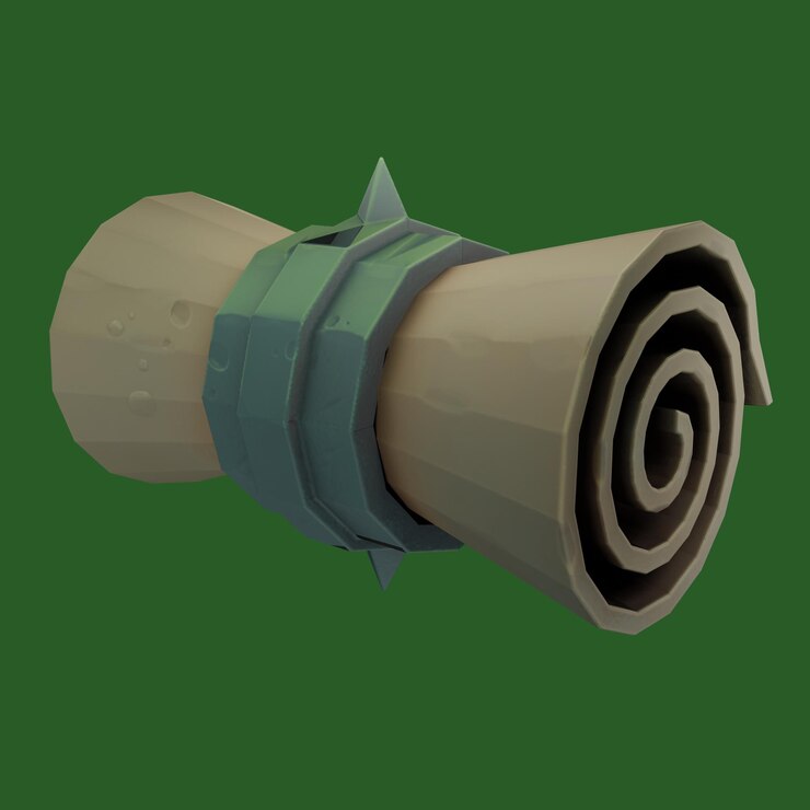 PSD scroll magic 3d rendering