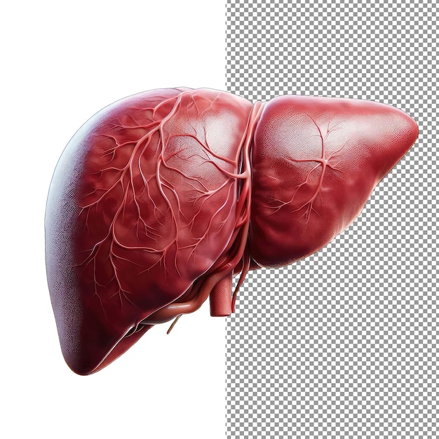 PSD essenza di organo 3d isolata vitalità scolpita in formato png