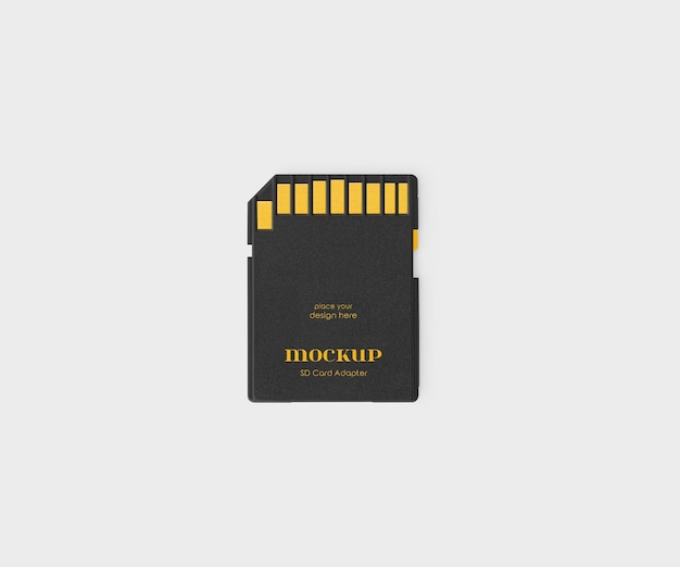 PSD sd card adapter mockup psd template