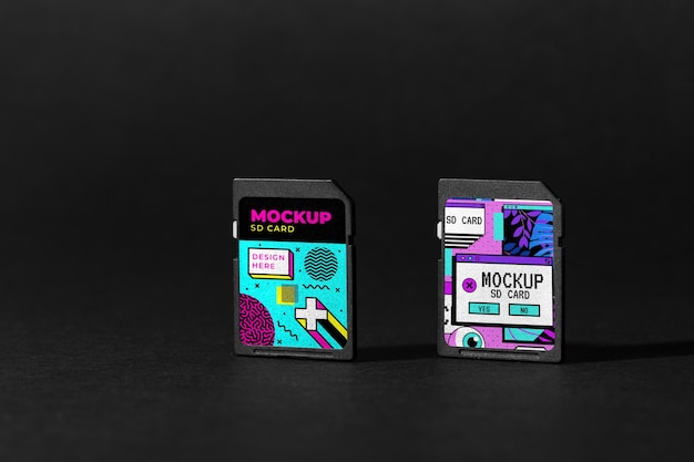 PSD sd card mockup design