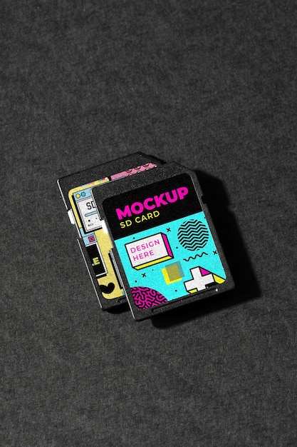 PSD sd card mockup design