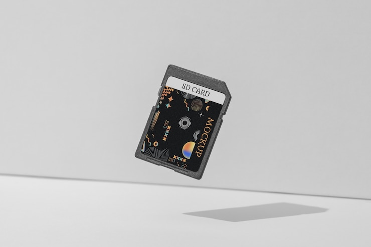 PSD sd card mockup design