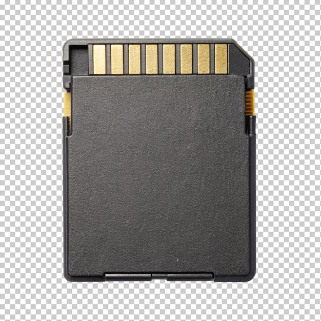 PSD sd card on transparent background